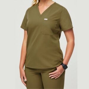 Figs Catarina Martini Olive Srub Top